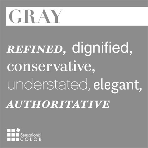 Words That Describe Gray Sensational Color