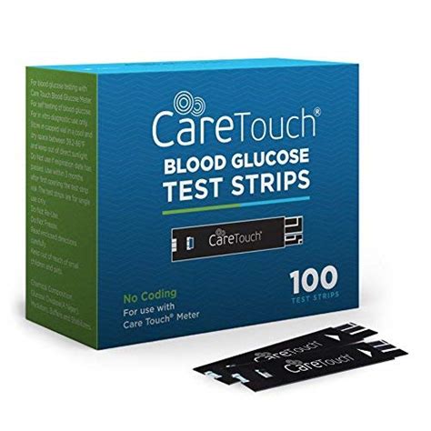 Care Touch Blood Glucose Test Strips For Diabetes I For Use With Care
