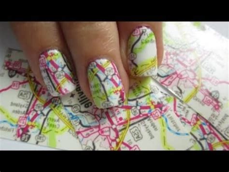 Map Nail Art Latest Nail Art New Nail Art Cute Nail Art Nail Art