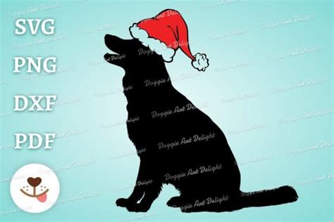 Christmas German Shepherd Svg Png Cricut Graphic By Doggie Art Delight