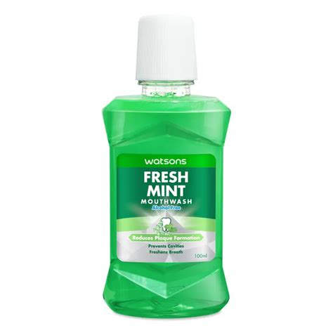 watsons fresh mint mouthwash 100ml lazada ph