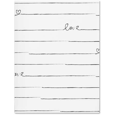Love Note Stripes Black And White Journal Shutterfly