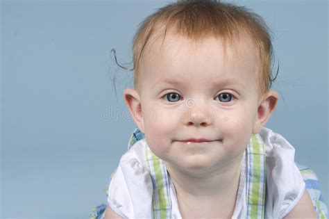 Baby On Blue Stock Photo Image Of Person Blue Tiny 2334212