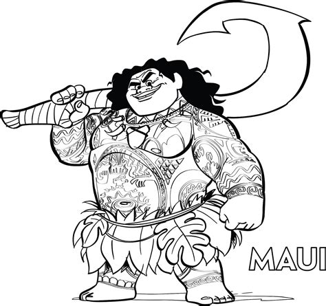 Drawing Moana Maui X Png Download