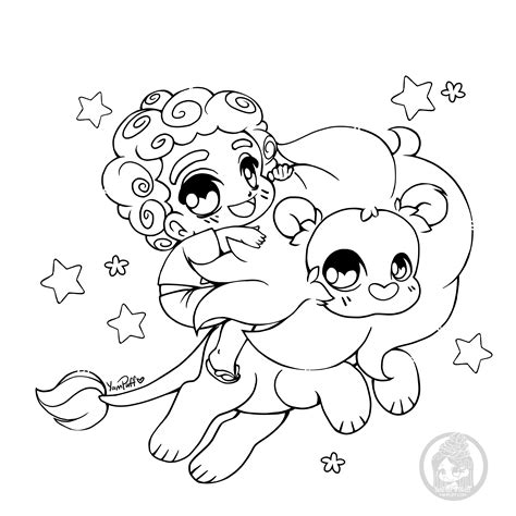 Yampuff Food Chibi Girls Coloring Pages Sketch Coloring Page