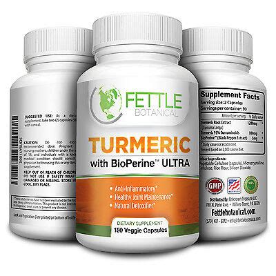 Organic Tumeric Curcumin With Bioperine Caps Mg Daily Dose
