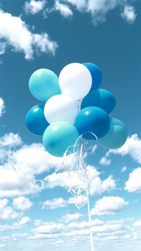 Find innovative ways to thank everyone for their wishes right here. Pin by suphannee on Balloons | Baby blue aesthetic, Blue ...