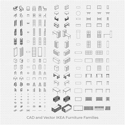 Cad Blocks And Vector Ikea Best 30 Products 180 Figures Download