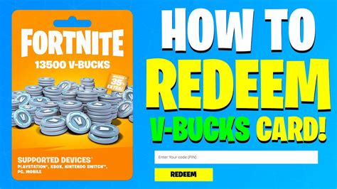 How To Redeem Fortnite V Bucks Cards On All Platforms Youtube