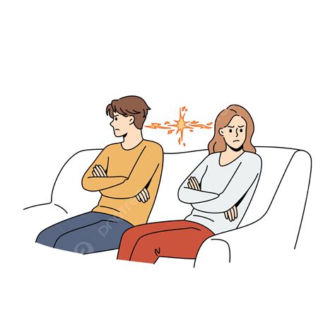 Misunderstanding And Conflict In Couple Concept Conflict Couple