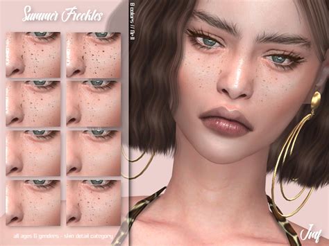 Izziemcfires Imf Summer Freckles N11 Sims 4 Sims The Sims 4 Skin