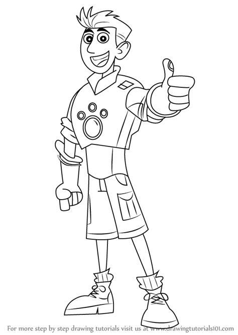 How To Draw Chris Kratt From Wild Kratts