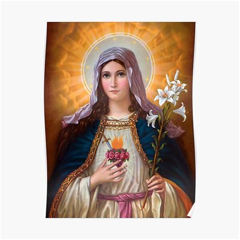 Heilige Mutter Maria Unbeflecktes Herz St Maria Katholik Christ