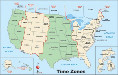 United States Of America Time Zone Map Printable Map