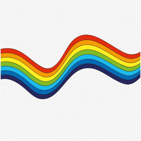 linea de onda dinamica abstracta colorido arco iris imagen