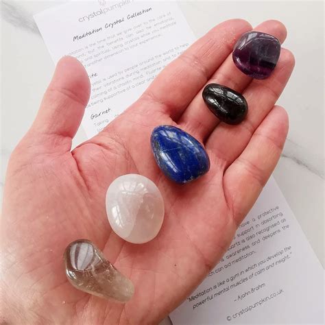 Meditation Crystal Collection Crystal Set For Meditating Etsy Uk