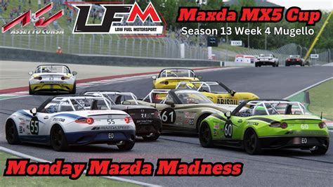 Assetto Corsa Lfm Mazda Mx Mugello Season Week Monday Mazda