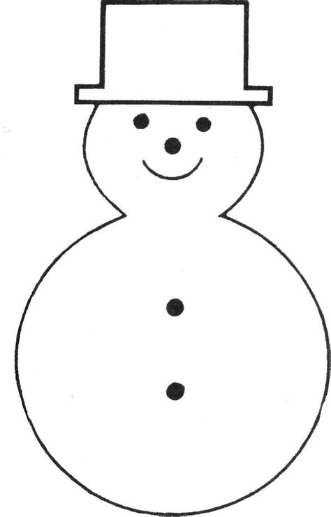 Free Printable Templates Of Snowman