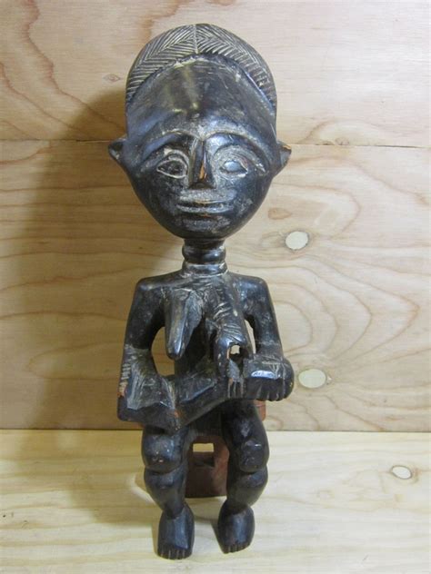 Bust Authentic African Hand Carved Wooden Sculpture Wood Carving