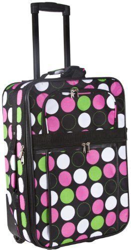 World Traveler Multicolor Polka Dot 20 Inch Expandable Carry On Rolling