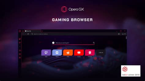 Opera gx is a popular web browser designed specifically for gamers.it features an array of configuration options and tools that make gaming and browsing a breeze. Opera GX wins Red Dot Award and reports 1 million ...