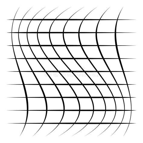 Grid Mesh Lattice With Distortion Warp Effect Abstract Element
