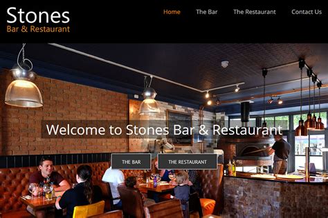 New Website For Stones Bar And Restaurant Somerset Web Design Ltd