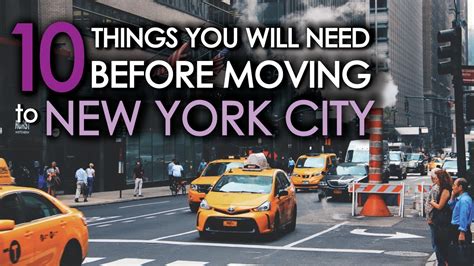 10 Things You Will Need Before Moving To New York City Youtube