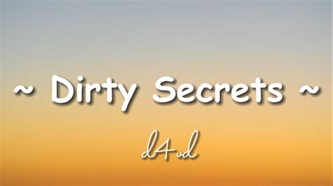 d4vd - Dirty Secrets | Lyrics - YouTube