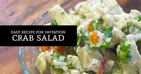 The salad recipe comes in several varieties. Imitation Crab Salad with Dill Recipes | Yummly