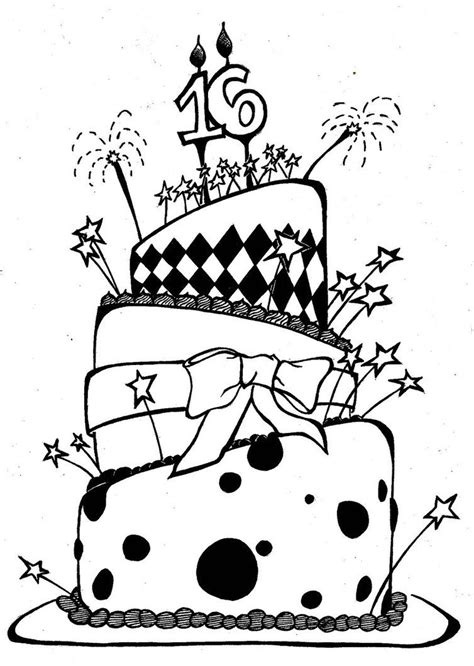 Take a look at our massive collection of gorgeous coloring sheets, all free to download in. cake drawings - Google Search | Happy birthday drawings ...