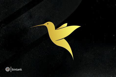 Gold Humming Bird Logo Branding And Logo Templates ~ Creative Market