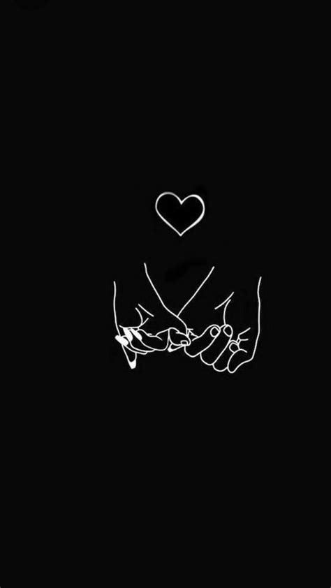 Aesthetic Love Holding Hands In Black Wallpaper Download Mobcup