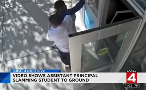 Deadline Detroit Video Mother Sues After Detroit School Authorities Slam Son On Ground Break