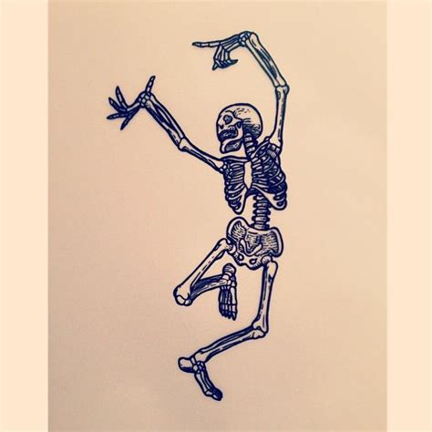 Dancing Skeleton By Abby Drielsma Tattoo Designs Flash Tattoo