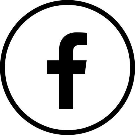 Download Facebook Logo Circle Black Transparent Logo Fb