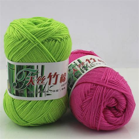 Smooth Natural Bamboo Cotton Hand Knitting Yarn 40pcs Lot Baby Yarn