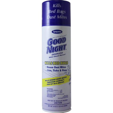 Sprayway 16 Oz Good Night Bed Bug And Dust Mite Spray Sw003r The