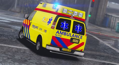 Chevrolet Chevy Dutch Ambulance Yellow Livery ELS Dutch 4K