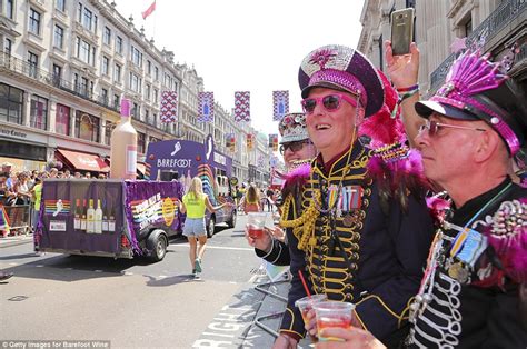 London Pride Capital Bursts With Rainbow Colours Daily Mail Online