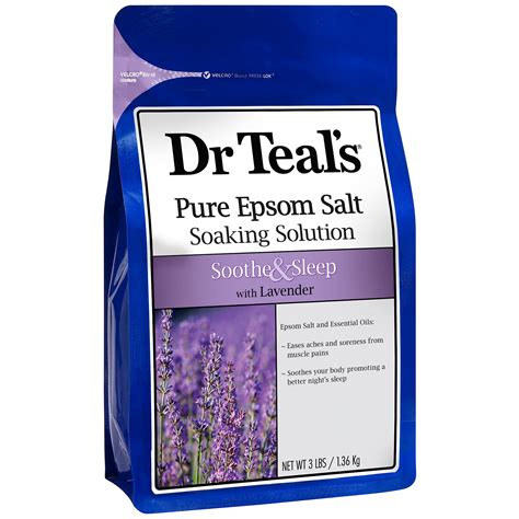 Dr Teals Epsom Salt Soaking Solution Soothe And Sleep Lavender 3lbs Buy Online In United Arab