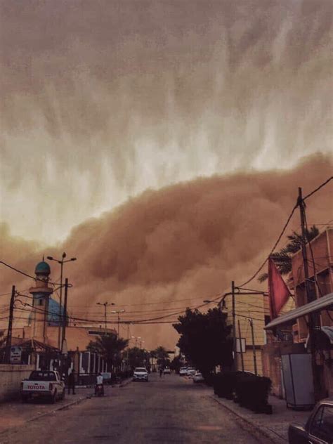 The Dust Storm When I Arrived In The City Of Najaf Iraq Rpics