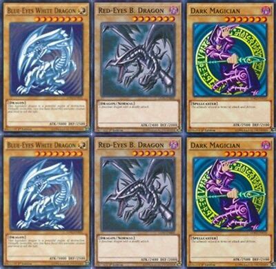 Yu Gi Oh Mixed Card Lots Dark Magician Red Eyes Black 2 3 Card