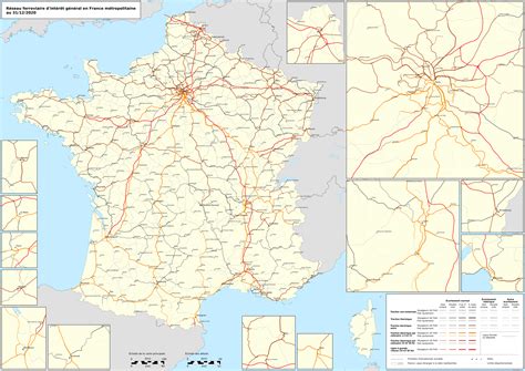 Carte Du Réseau Ferroviaire En France