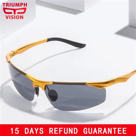 Triumph Vision Aluminum Magnesium Polarized Driver Sun Glasses For Men Driving Polaroid Male