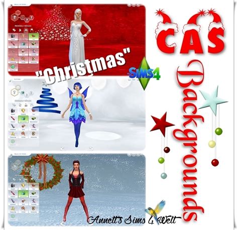 Annetts Sims 4 Welt Cas Backgrounds Christmas