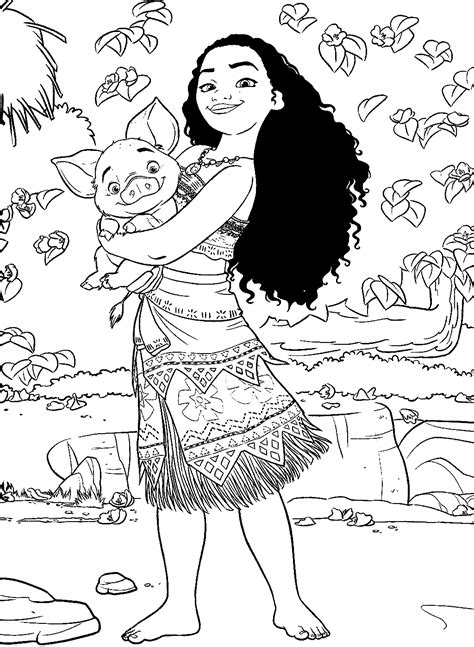 171 Free Printable Moana Coloring Pages