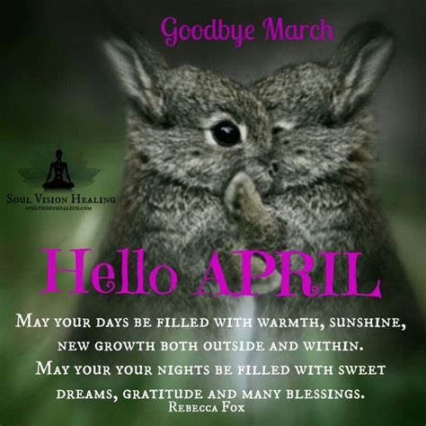 Pin By Landria Miales On Animals Hello April April Quotes April