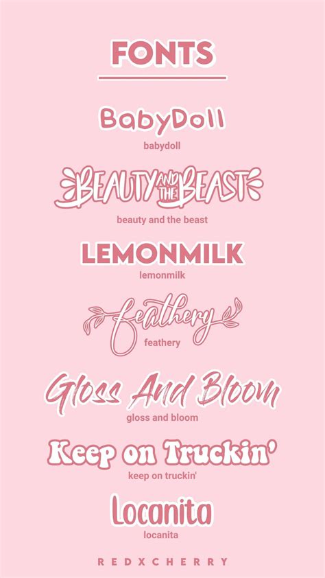 Aesthetic Font Pack Recommendations Cute Fonts On Dafont Graphic Design