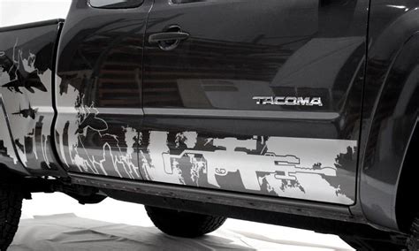 Vinyl Decal Half Side War Zone Wrap Kit For Toyota Tacoma 2005 2012